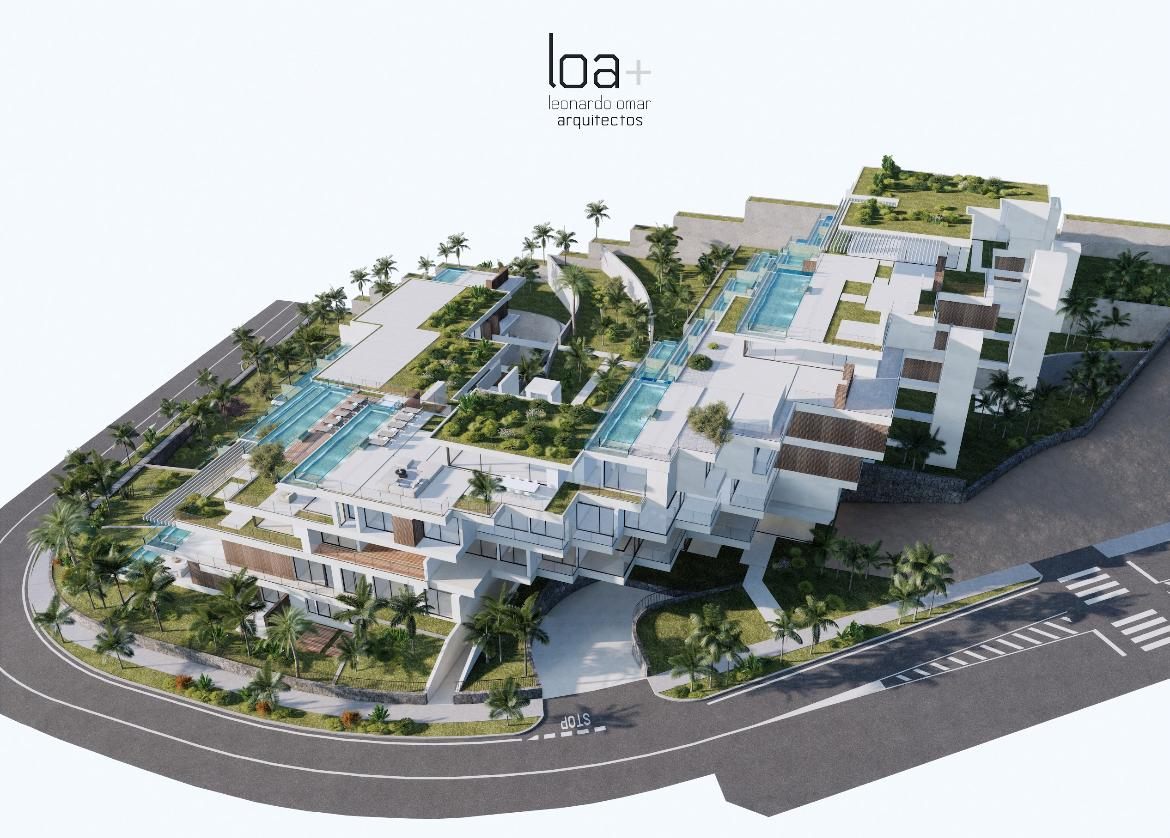 Вид сверху на жилой комплекс ENA Luxury Homes