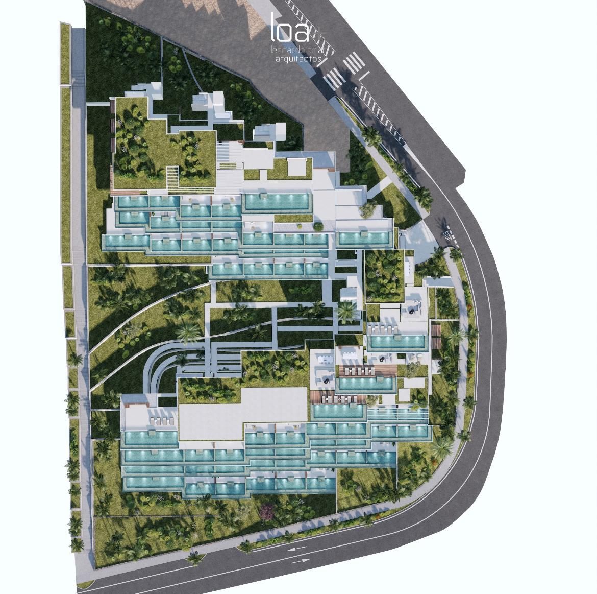 Генплан жилого комплекса ENA Luxury Homes